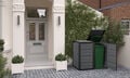 Hideaway wheelie bin storage in use
