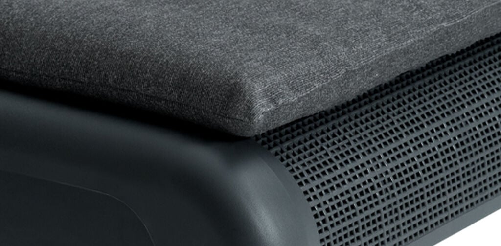 Atlas Sun Lounger with Cushion - Graphite