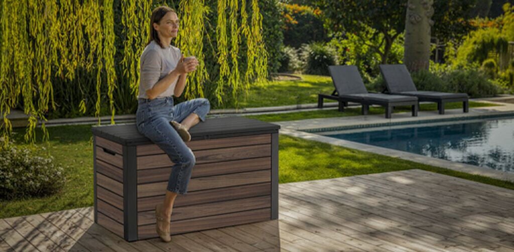 Ontario 570L Storage Box - Rosewood