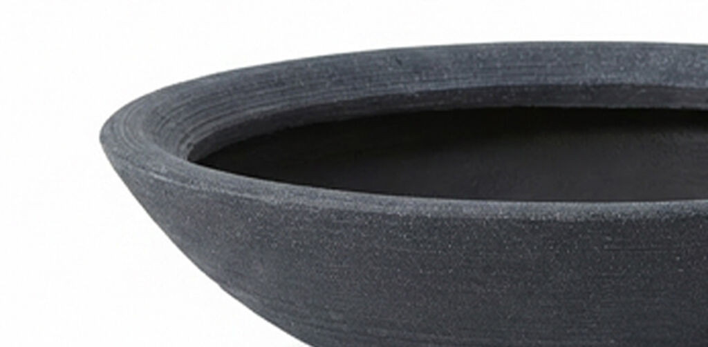 Varese Low Bowl Planter 60cm Set of 2 - Millstone Grey