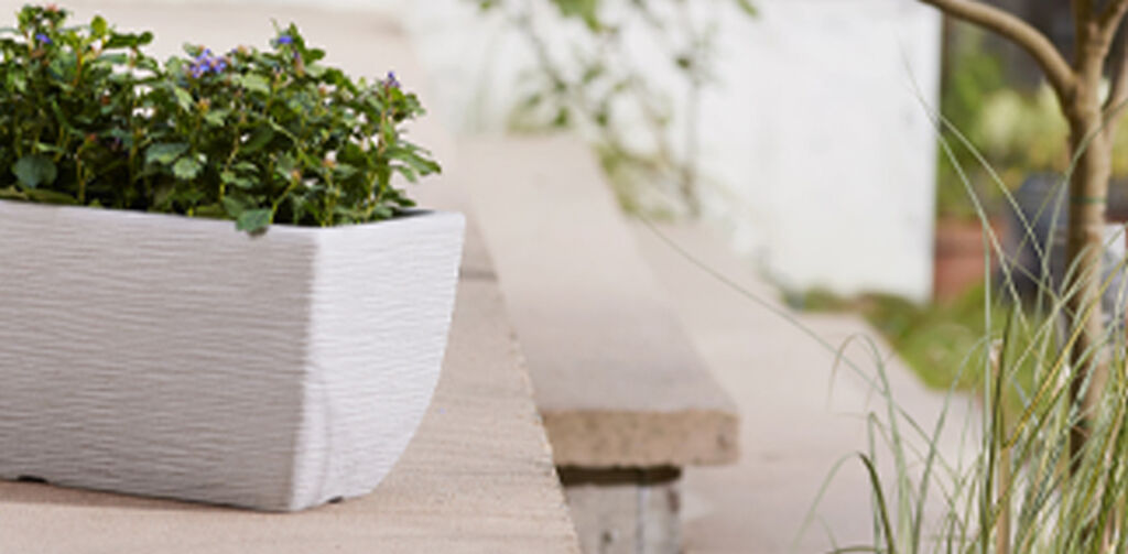 Cotswold Trough Planter 60cm Set of 2 - Limestone Grey