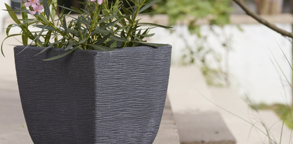 Cotswold Square Planter 32cm Set of 2 - Millstone Grey