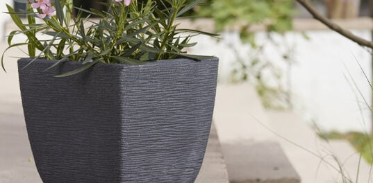 Cotswold Square Planter 32cm Set of 2 - Millstone Grey