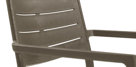 Metaline Chair, Set of 4 - Cappuccino