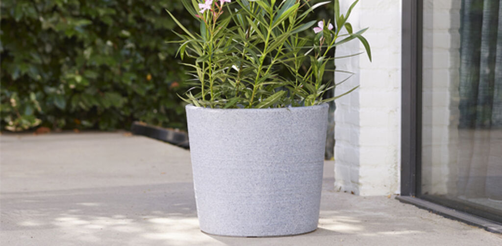 Varese Low Planter 40cm Set of 2 - Alpine Grey
