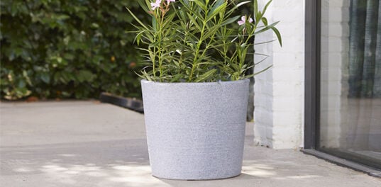 Varese Low Planter 40cm Set of 2 - Alpine Grey