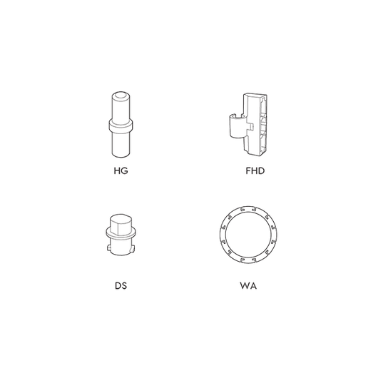 Factor - Small Plastic Parts Set - Brown