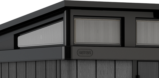 Stronghold Pent Shed 8x6ft - Grey