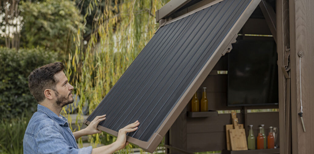 Signature Bar‑B‑Q Gazebo with Extendable Sliding Side Panels
