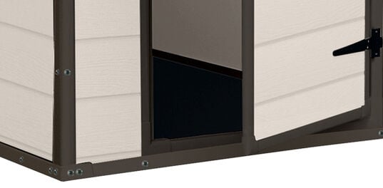 Manor Shed 6x8ft Double Door  - Brown