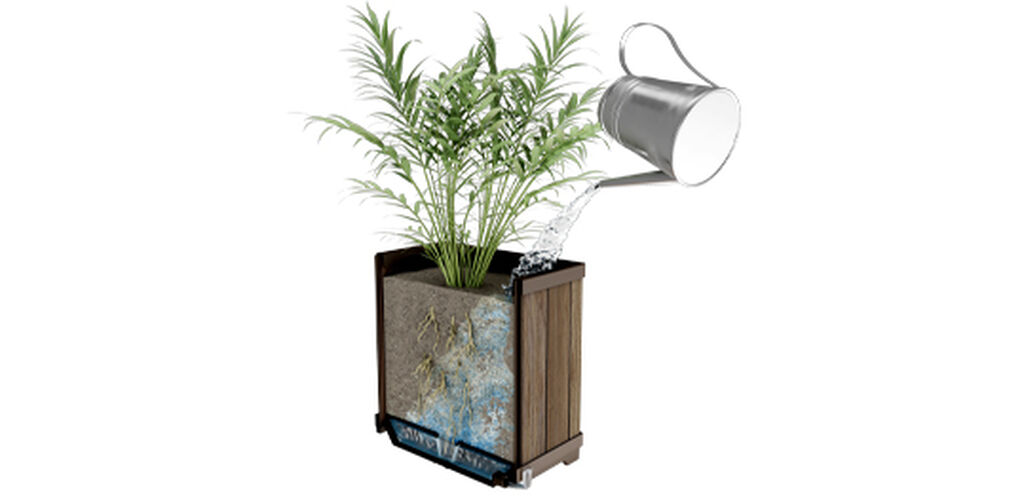 Signature Rectangular Planter  - Ashwood Brown