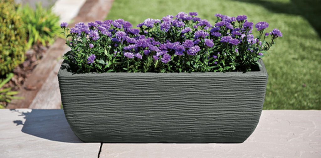 Cotswold Trough Planter 60cm Set of 2 - Marble Green
