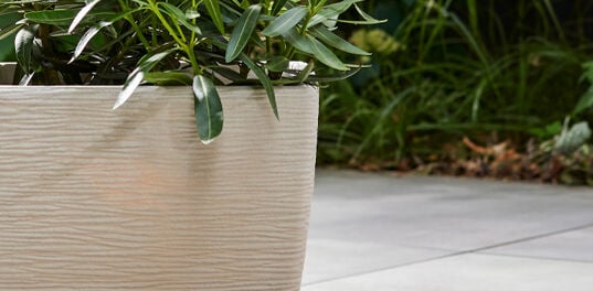 Cotswold Square Planter 38cm Set of 2 - Limestone Grey