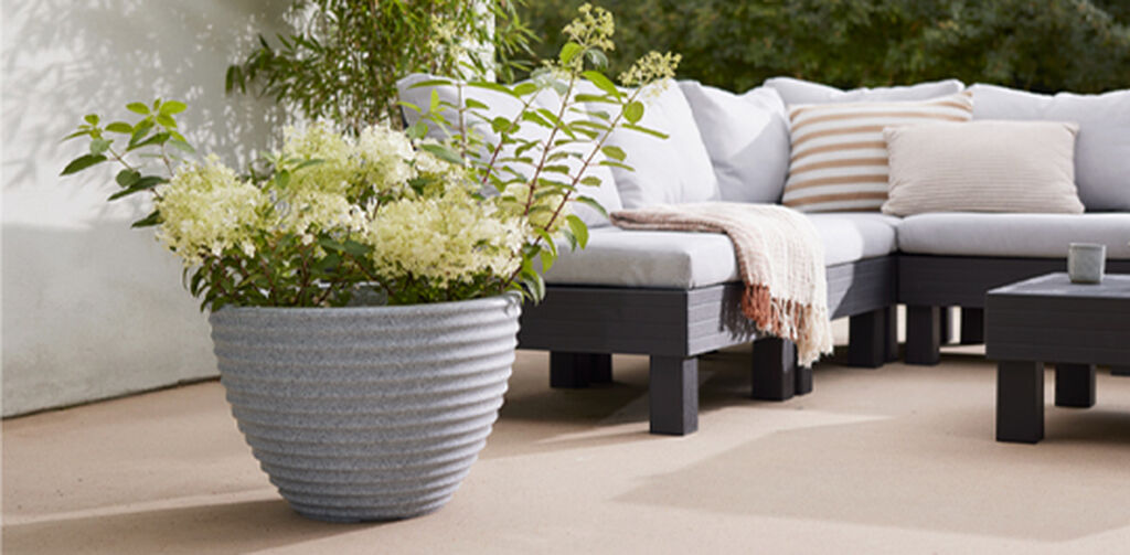 Honey Pot Low Planter 49cm Set of 2 - Alpine Grey
