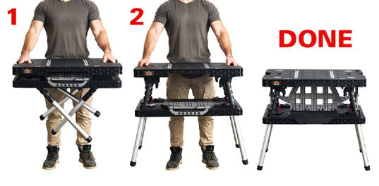 ROC Folding Work Table - Graphite