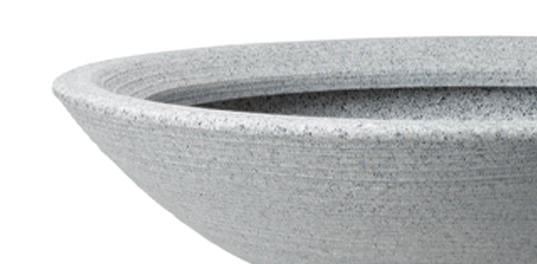 Varese Low Bowl Planter 60cm Set of 2 - Alpine Grey