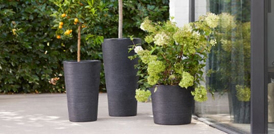 Varese Low Planter 40cm Set of 2 - Granite