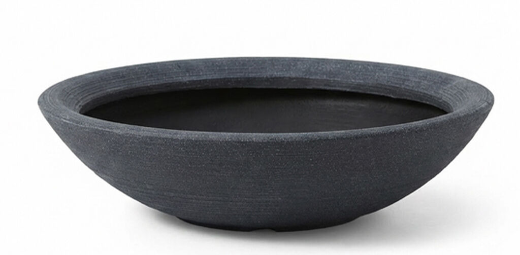 Varese Low Bowl Planter 60cm Set of 2 - Millstone Grey