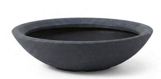 Varese Low Bowl Planter 60cm Set of 2 - Millstone Grey
