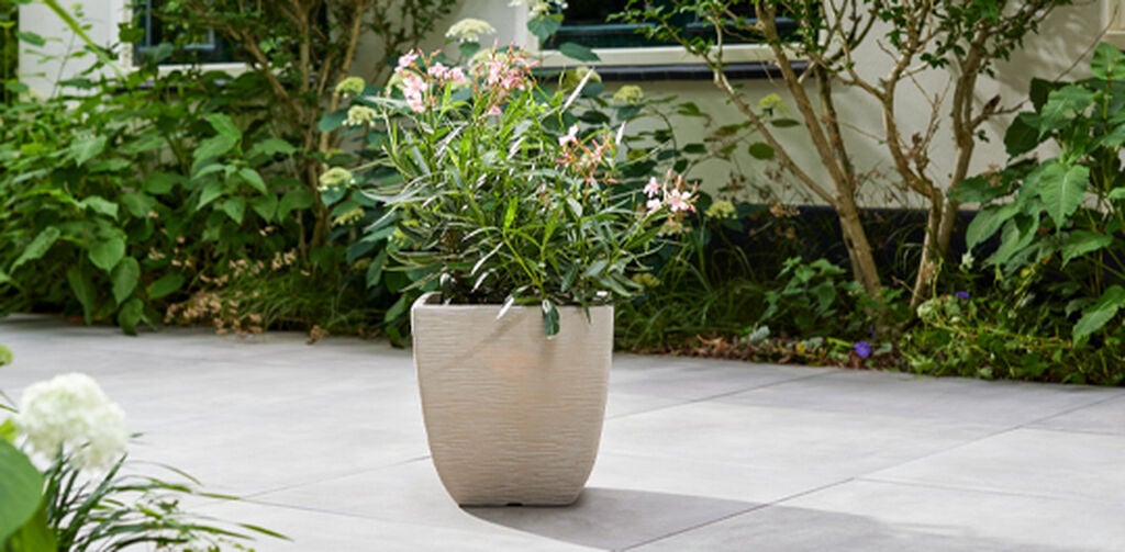 Cotswold Square Planter 38cm Set of 2 - Limestone Grey