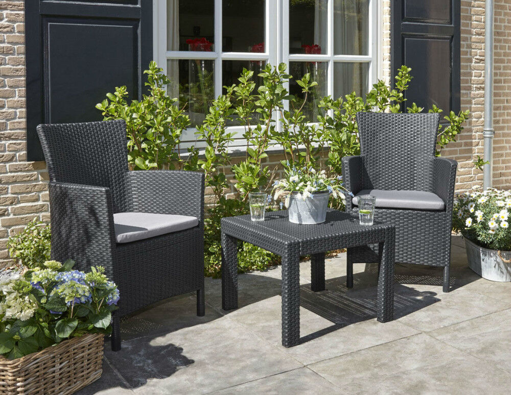 מערכת ישיבה רוסריו בלקוני - אפור כהה