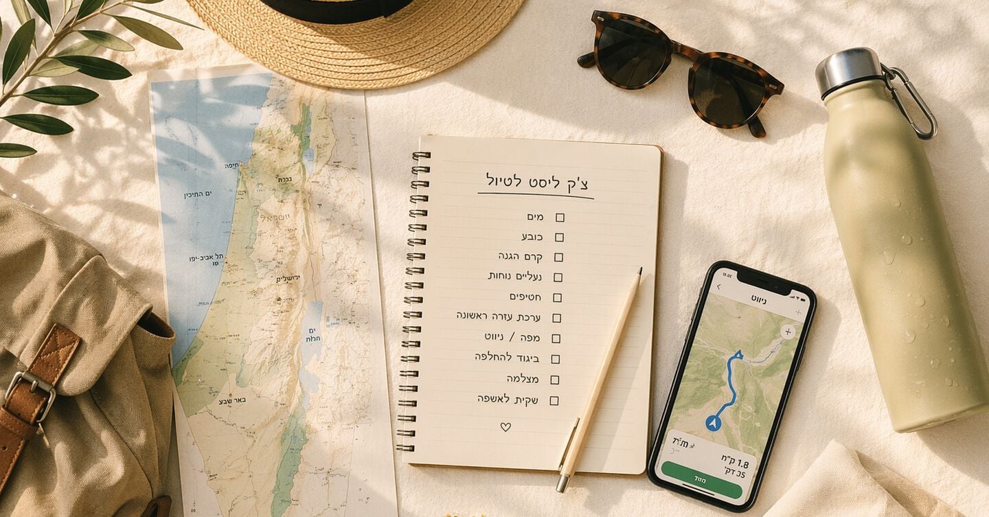 המדריך הישראלי לטיולי קיץ: לצאת לקמפינג בלי להסתבך | צ'ק ליסט וציוד בסיסי לשטח