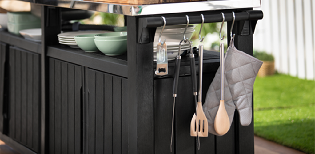 Unity Classic Barbecuetafel -76,5x52x90cm - Antraciet