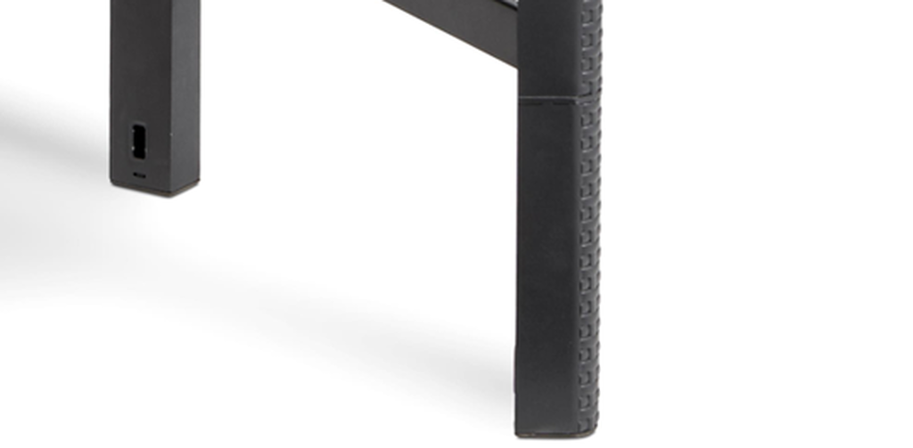 Lyon Verstelbare Tuintafel -116x71,5x40/66cm - Antraciet