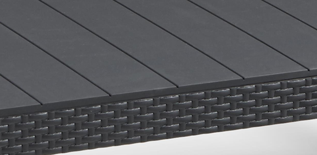Lyon Verstelbare Tuintafel -116x71,5x40/66cm - Antraciet