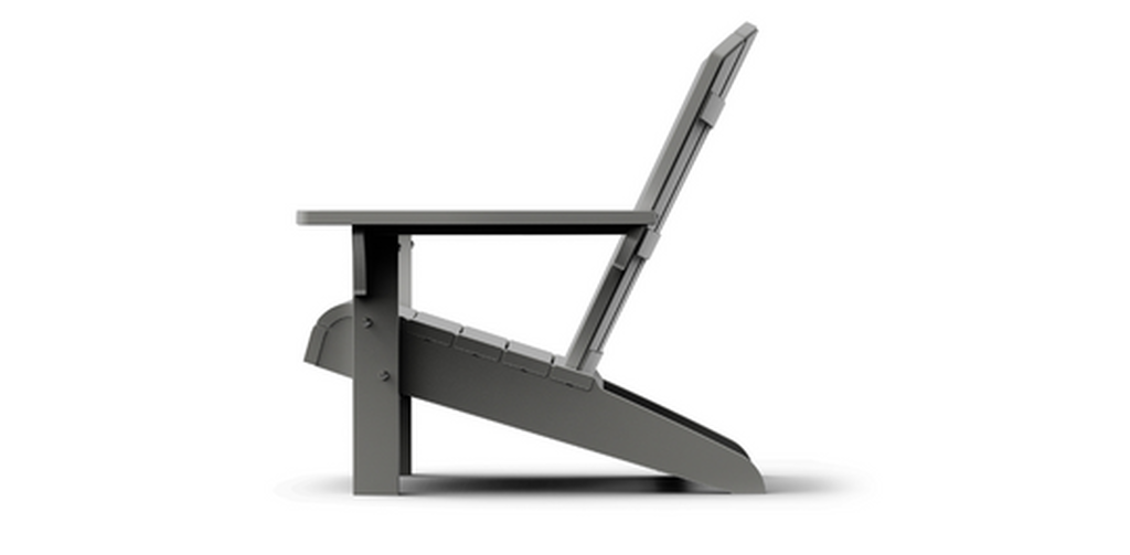 Troy Adirondack Tuinstoelen met Ice Cube – 81x80x96,5cm - Antraciet