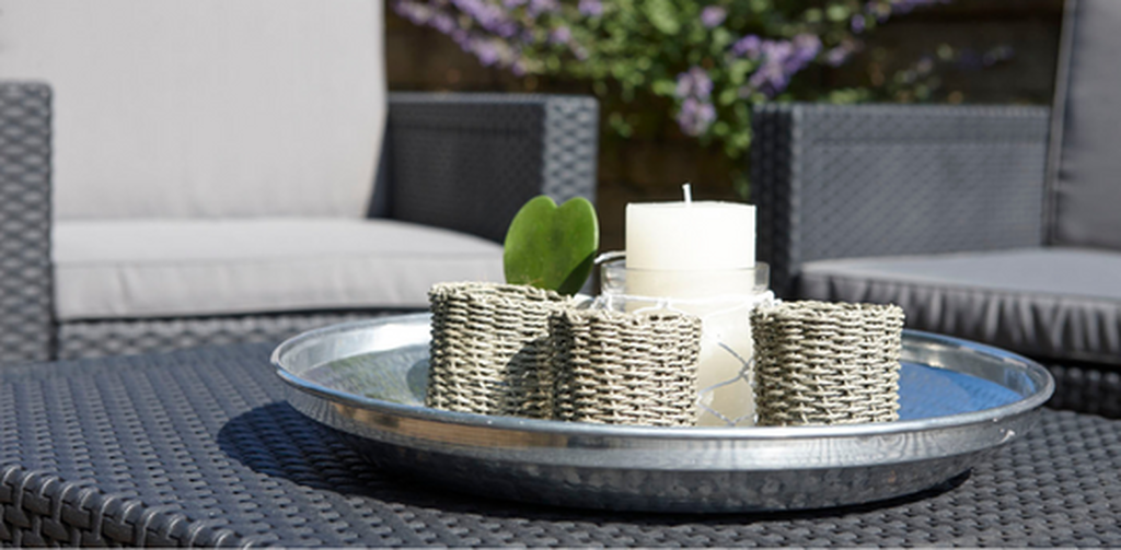 Arica Opbergtafel - 79x59x42cm - Antraciet