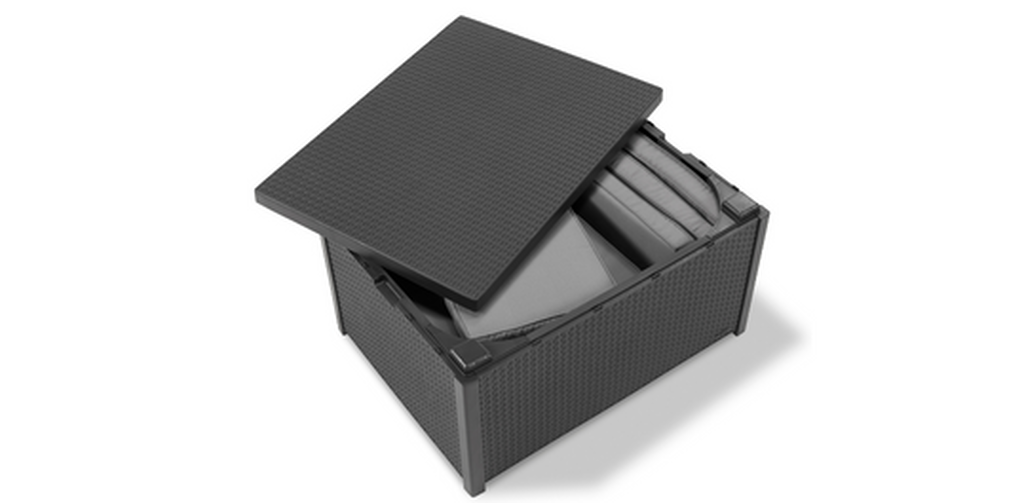Arica Opbergtafel - 79x59x42cm - Antraciet