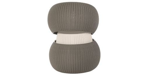 Cozy 3-Piece Outdoor Seating Set Brown - Keter US