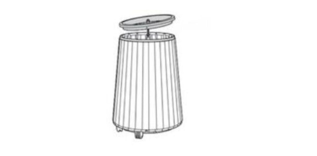 Self Watering Pine Brown Conical Tall Planter - Keter US