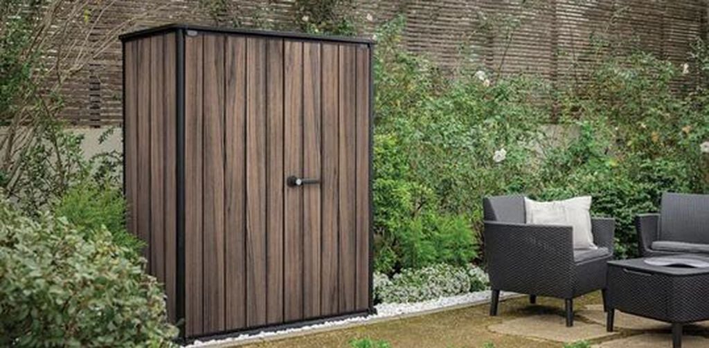 Signature Vertical Storage Shed - Rosewood Brown - Keter US
