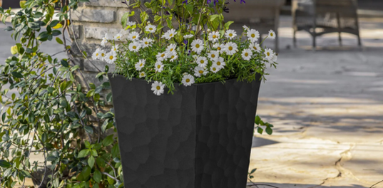 Reversible Stone Planters Set of Two Graphite - Keter US