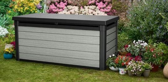 150 Gallon Deck Box Gray Storage Box - Keter US