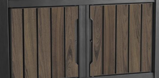 Unity XL Rosewood Outdoor Kitchen Cart With Storage - Keter US