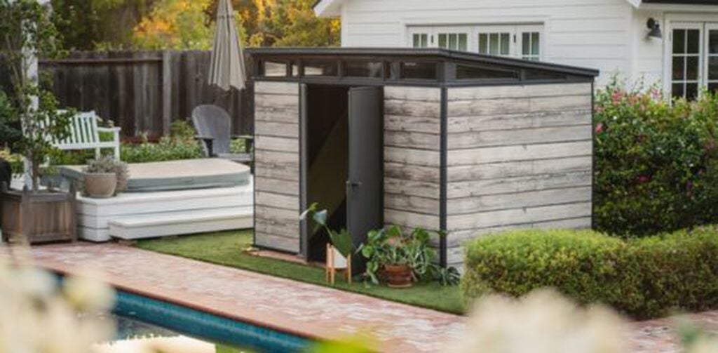 Signature Coastal Grey Large Storage Shed - 11x7 Shed - Keter US