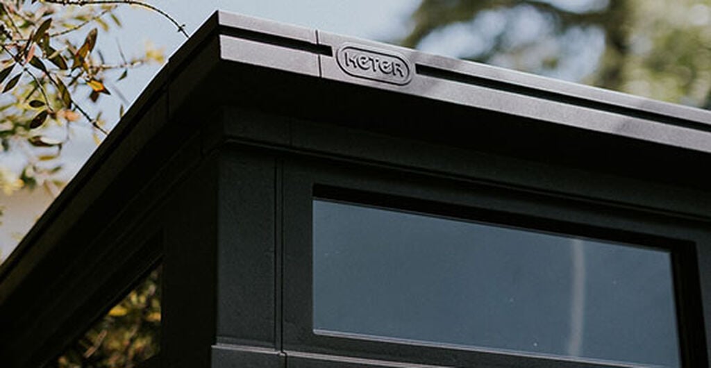 Cortina Graphite Large Storage Shed - 11x7 Shed - Keter US