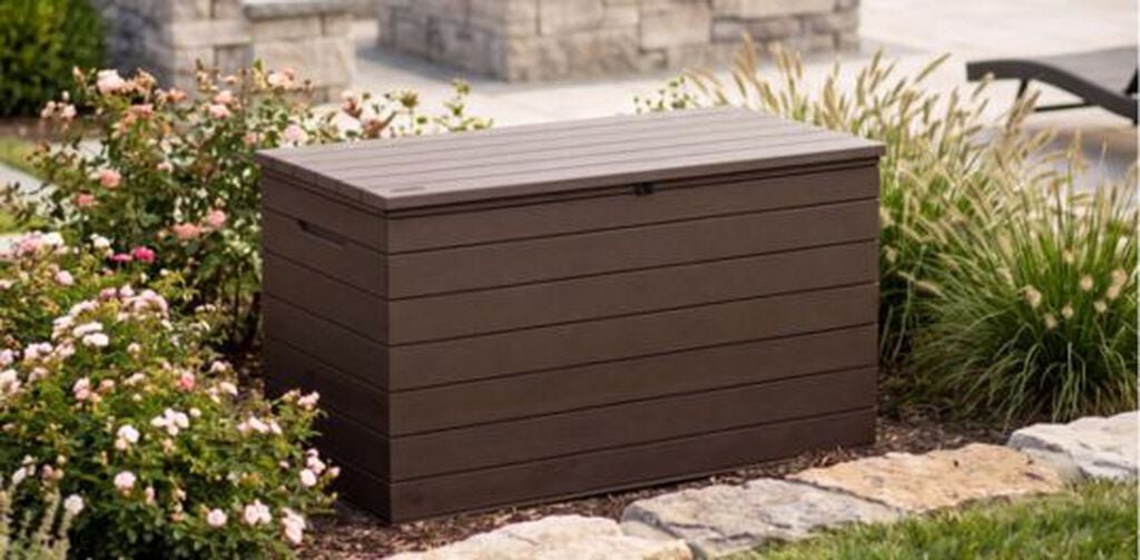 Astoria 150 Gallon Deck Box - Brown - Keter US