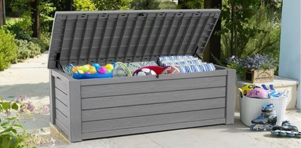 150 Gallon Outdoor Storage Box Westwood Light Gray - Keter US
