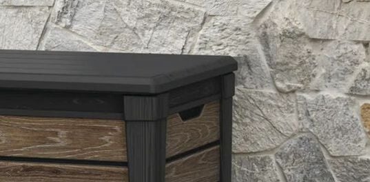 120 Gallon Storage Box Signature Deck Box Walnut Brown - Keter US