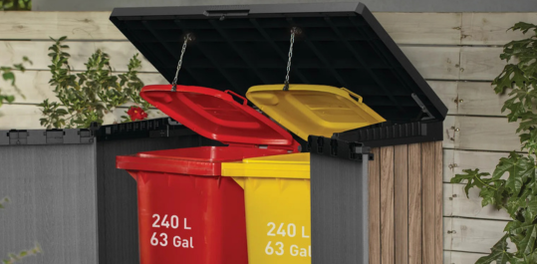 Store-It-Out Signature Storage Shed - Oak Brown
