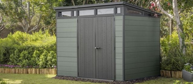 keter cortina green shed