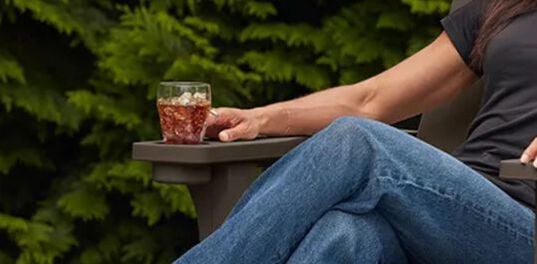 Kiawah Brown Outdoor Adirondack Chair - Keter US