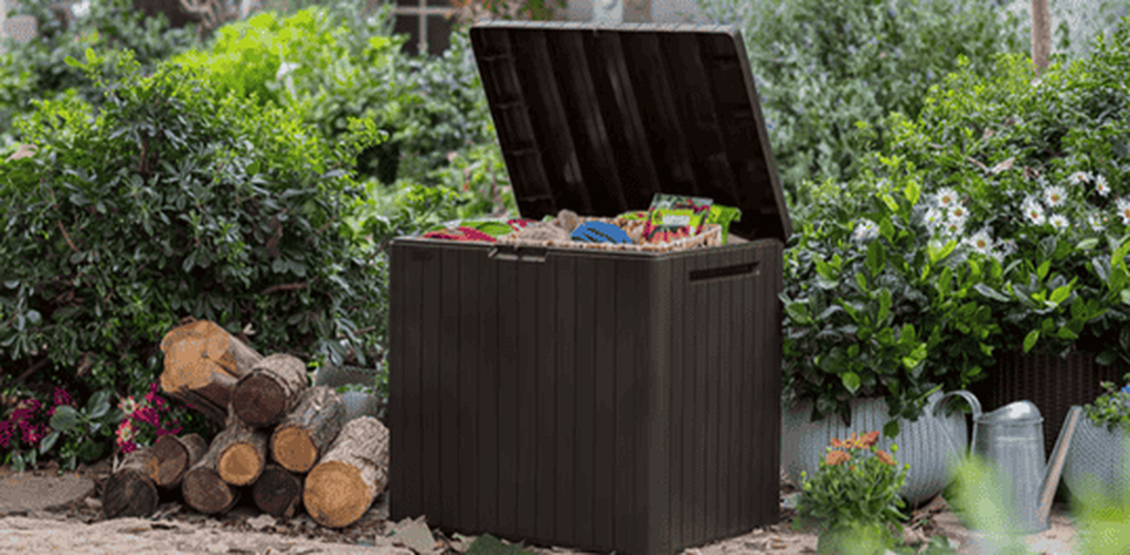 City Box Brown 30 Gallon Storage Deck Box - Keter US