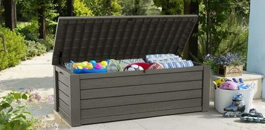 150 Gallon Outdoor Storage Box Westwood Taupe - Keter US
