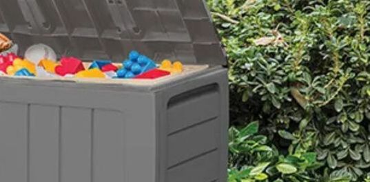 71 Gallon Storage Marvel Deck Box Gray - Keter US