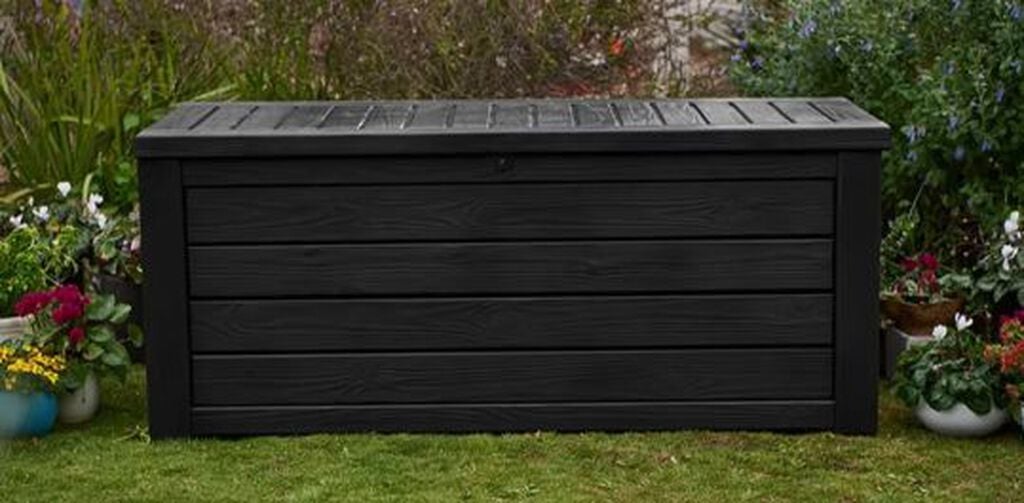 150 Gallon Deck Box Westwood Storage Box Graphite- Keter US